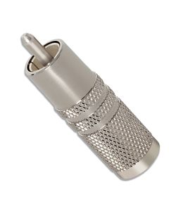 SLVR SS Male RCA Connector (Each)