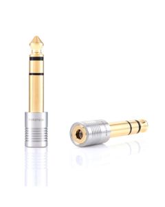 Furutech F63-S (G) Headphone Plug Adapter - 3.5 Stereo to 6.3 Stereo (Single)