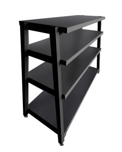 RigidrackPLUS - Extended Shelf Spacing 4 Shelf Rack (Midnite Maple Shelves / Midnite Maple Legs) 