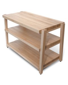 Butcher Block Acoustics RigidRack - 3 Shelf Rack (Maple Shelves / Maple Legs)