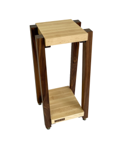 Rigidrack® Speaker Stand - 1½" Thick Solid Maple Shelves - 1½" Walnut Legs (Each)