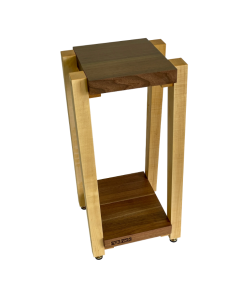 Rigidrack® Speaker Stand - 1½" Thick Solid Walnut Shelves - 1½" Maple Legs (Each)