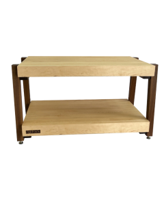 The BEAST by RigidrackPLUS - 2 Shelf Rack (Maple Shelves / Walnut Legs)