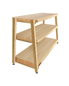 The BEAST by RigidrackPLUS - 3 Shelf Rack (Maple Shelves / Maple Legs)