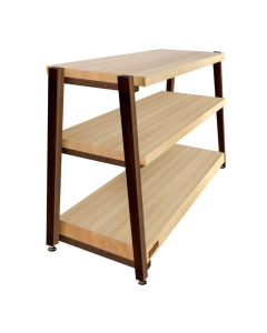 The BEAST by RigidrackPLUS - 3 Shelf Rack (Maple Shelves / Walnut Legs)