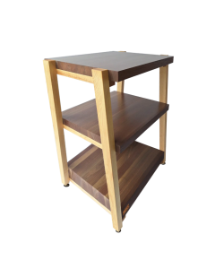 The BEAST by RigidrackPLUS - 3 Shelf Rack (Walnut Shelves / Maple Legs)