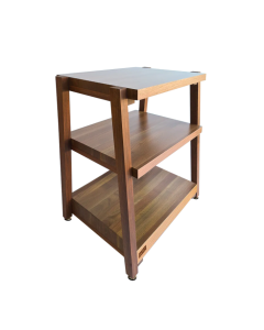 The BEAST by RigidrackPLUS - 3 Shelf Rack (Walnut Shelves / Walnut Legs)