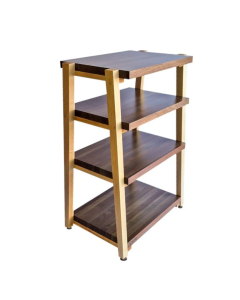 RigidrackPLUS - Extended Shelf Spacing 4 Shelf Rack (Walnut Shelves / Maple Legs) 